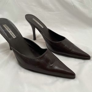 Vintage Charles David Leather Mule Size 8-8.5